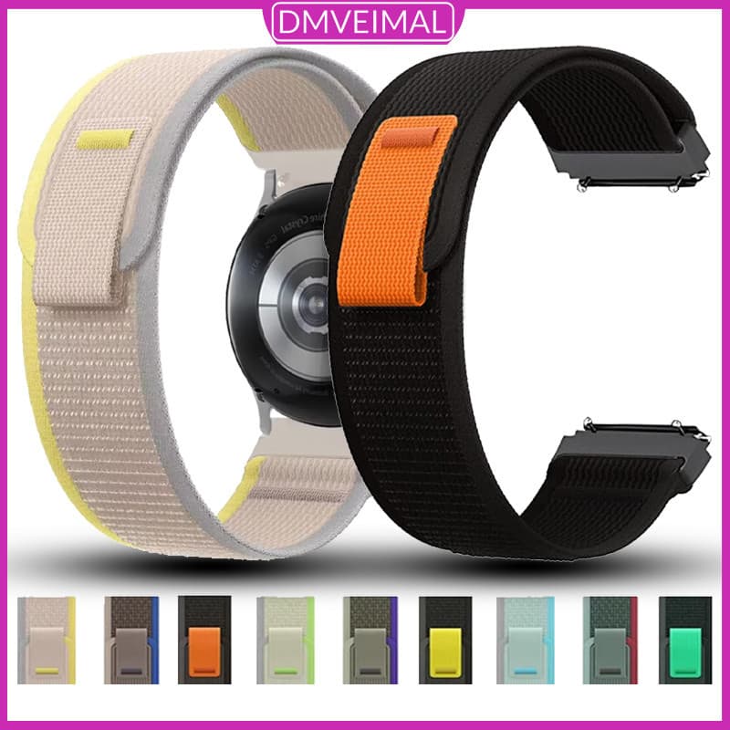 20mm 22mm Pulseira Nailon Para Garmin Forerunner 265 855 Vivoactive 3/Amazfit Bip 6/Huawei Watch/Samsung Galaxy Watch 7