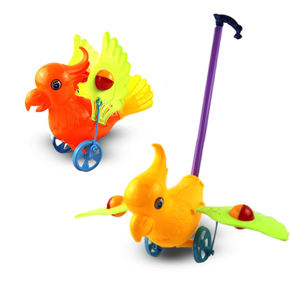 Bebê Aprendendo Walker Criança Brinquedos Andando Carrinho De Desenho Animado Empurrar Brinquedo