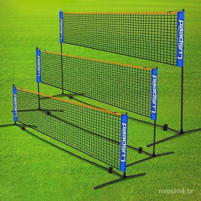 Rede Portátil Dobrável Padrão Para Badminton , Esportes Internos E Externos , Vôlei , Tênis , Treinamento , Red