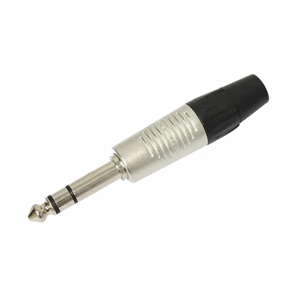 Plug P10 Estéreo 6,3 mm 1/4 TRS linha metálica - SoundVoice