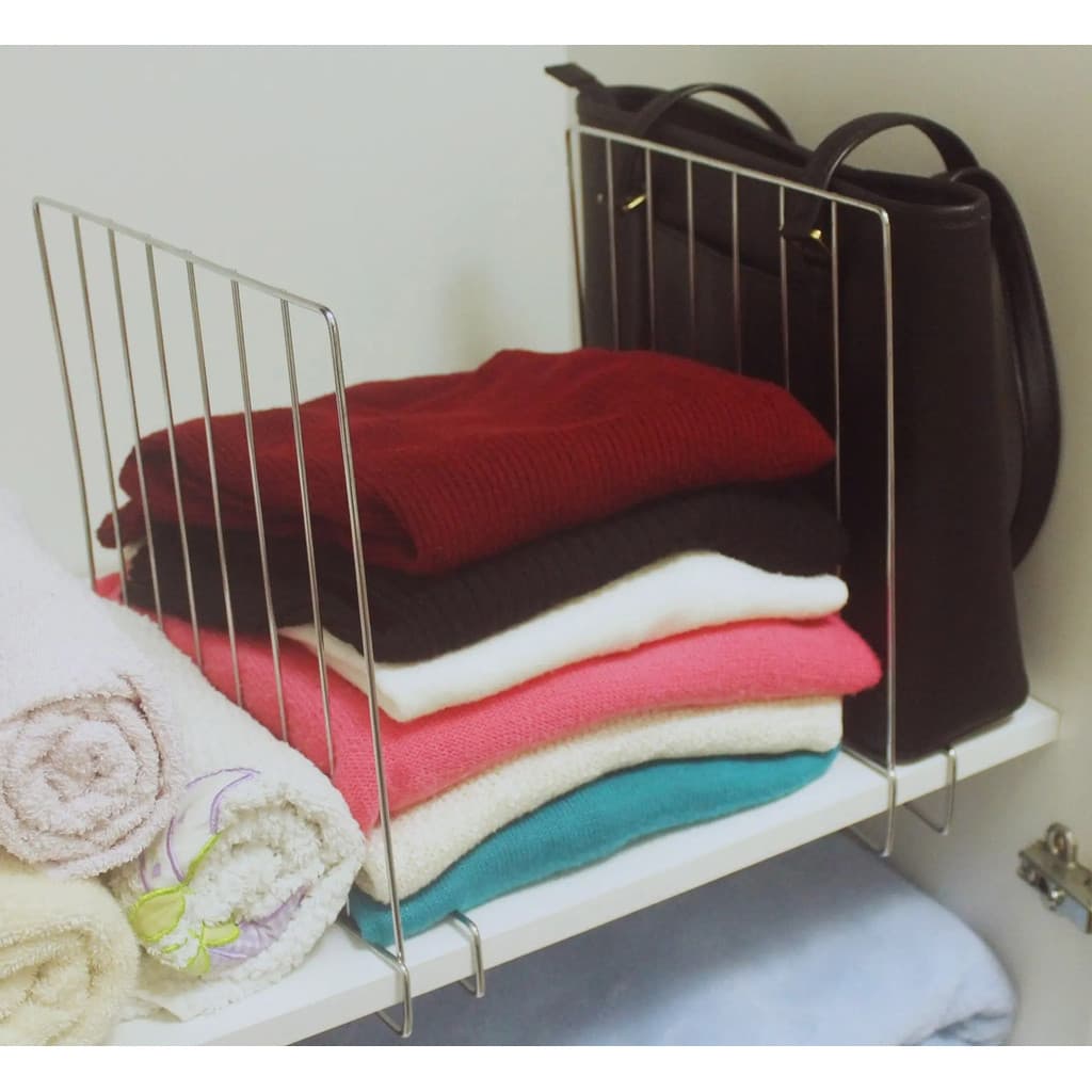 Tela Divisória Organização Armário Closet Roupa Prata Kit Com 2 Unidades