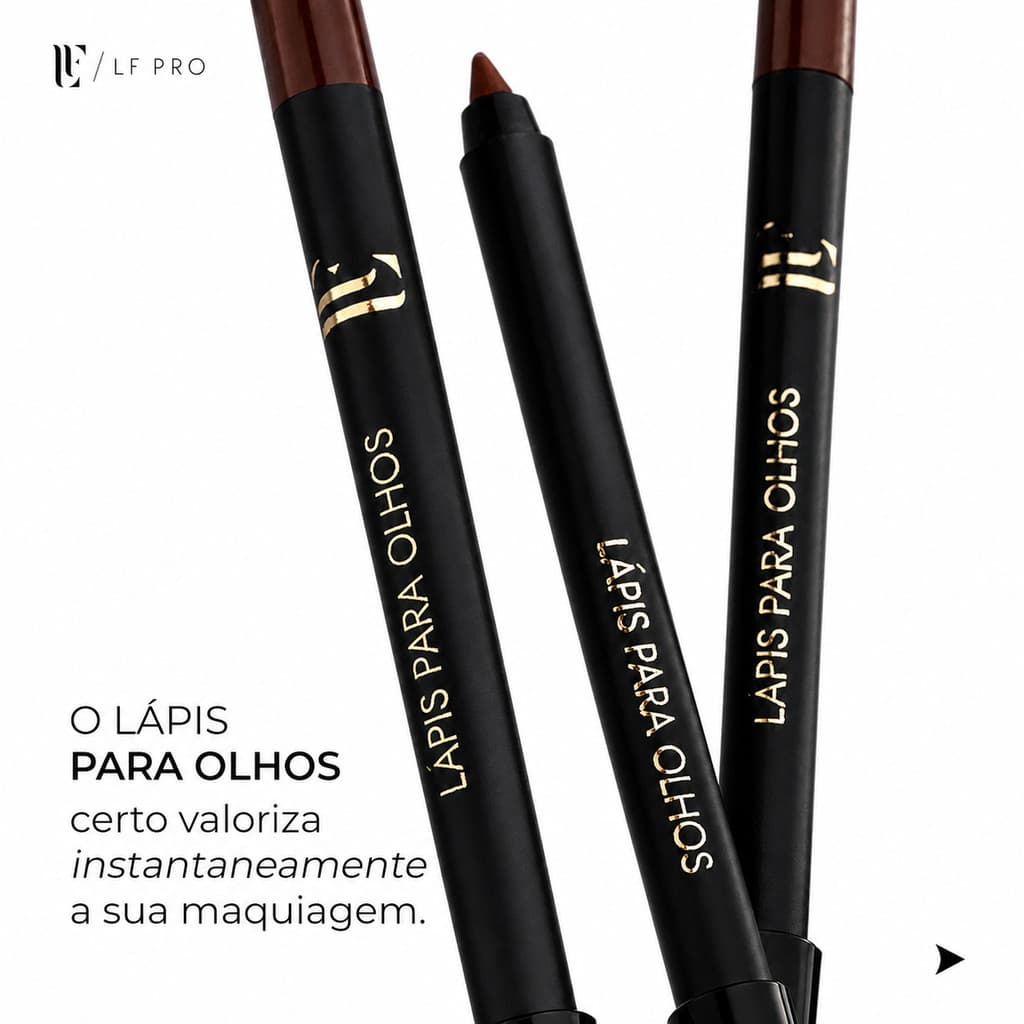 Lápis de Olho em Gel LFPRO Delineador Apontável Alta Pigmentação Resistente à Água Longa Duração
