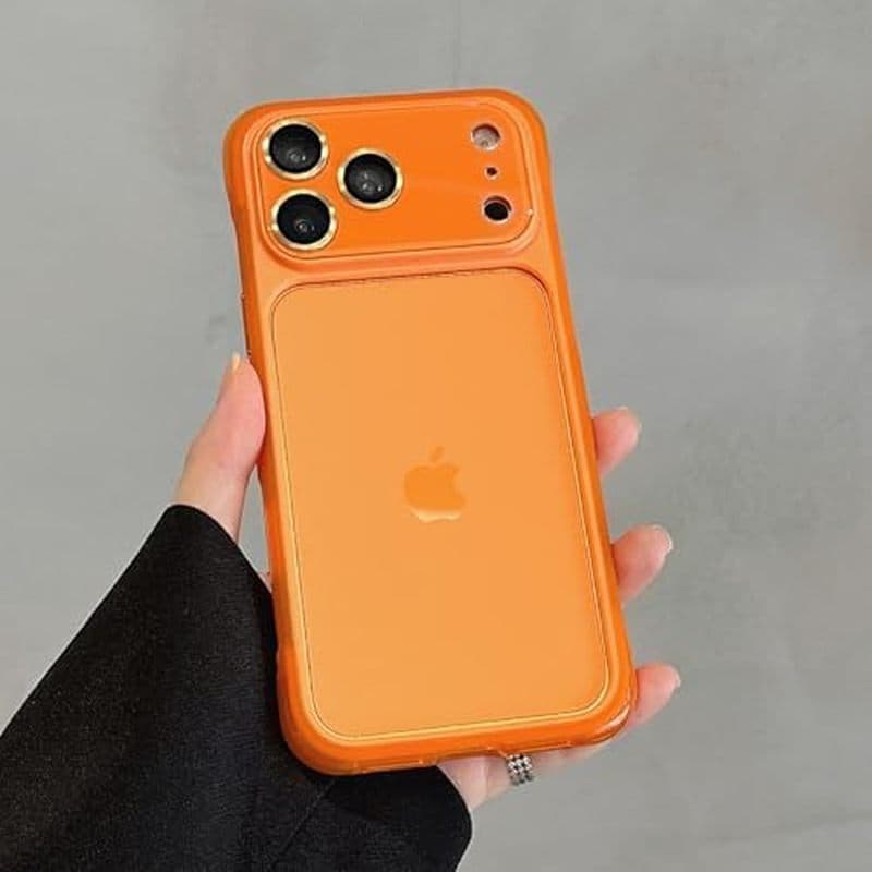 LUVI Compatível Com iPhone 17 Pro Capa Protetora Moldura De TPU Macia Dissipação De Calor Sem Costas De Câmera Design Fi