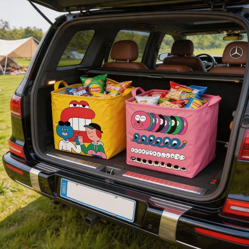 Caixa de armazenamento de carro à prova d'água, armazenamento à prova d'água, dobrável, caixa de armazenamento de porta-