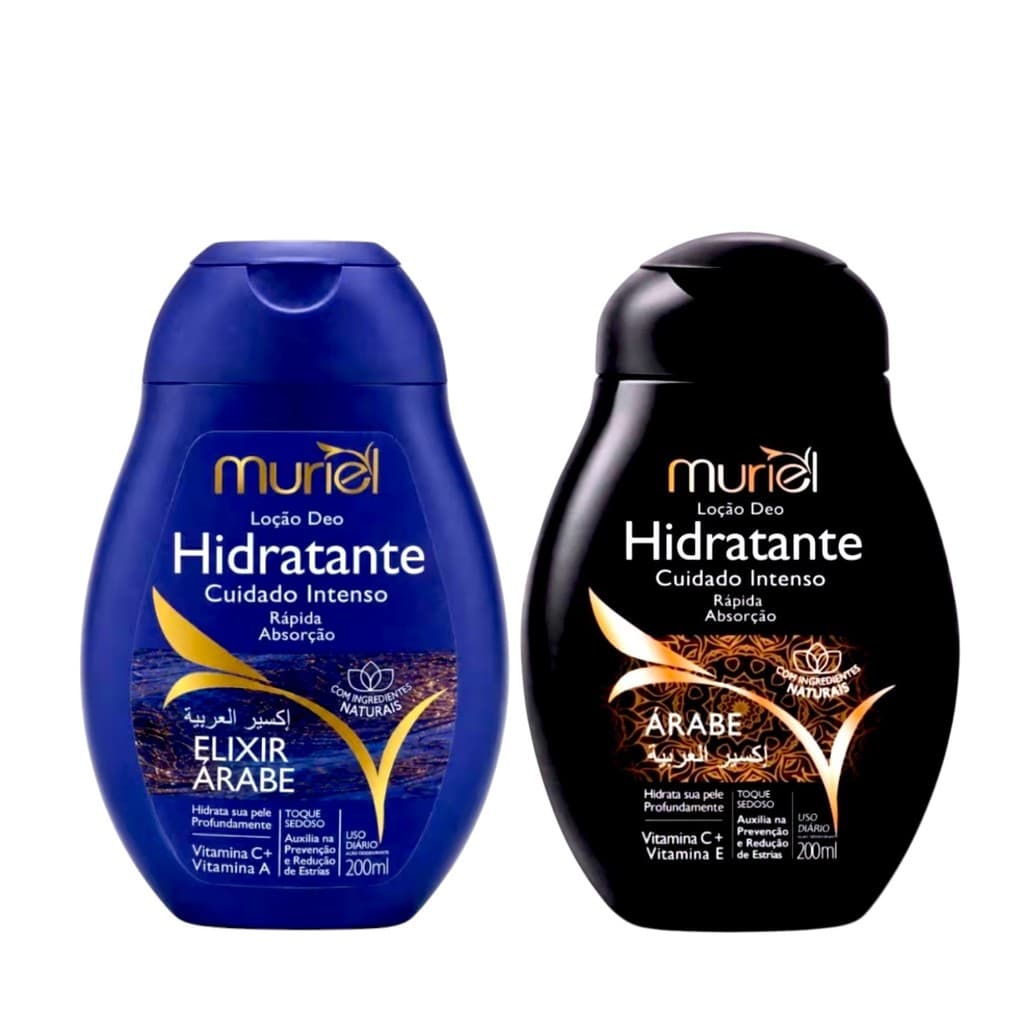 Kit 2 Loção Deo Hidratante Corporal Muriel - Árabes