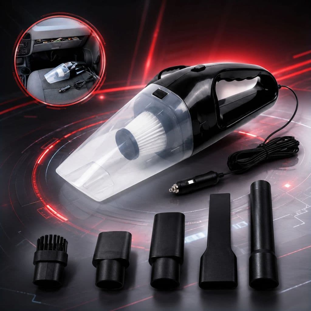 Aspirador de Pó Automotivo 12V Portátil 60W Veicular Compacto