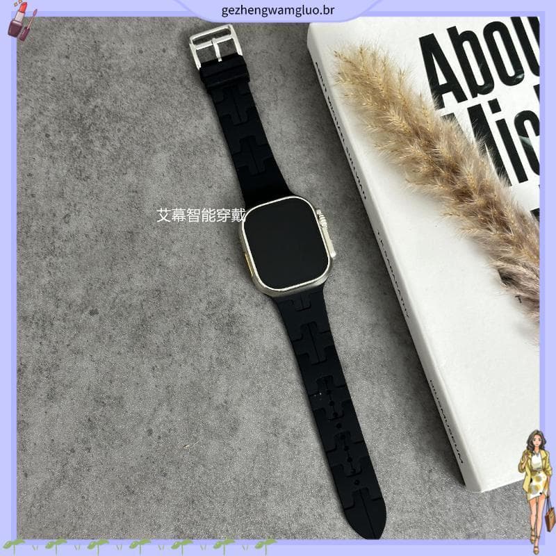 Adequado para iwatch cinta novo estilo Silicone esportes Applewatch cinta SE5678 geração de alto valor S8 pulseira