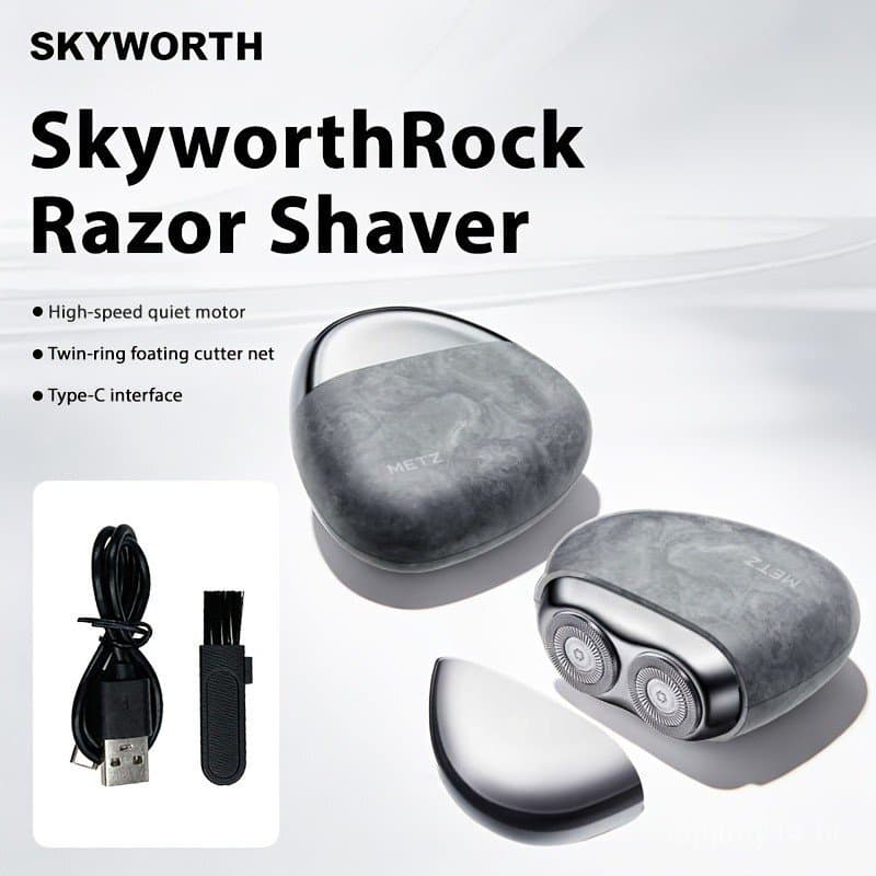 Barbeador Elétrico Skyworth Panshi para Homens, Novo Mini Barbeador Portátil 3NIU