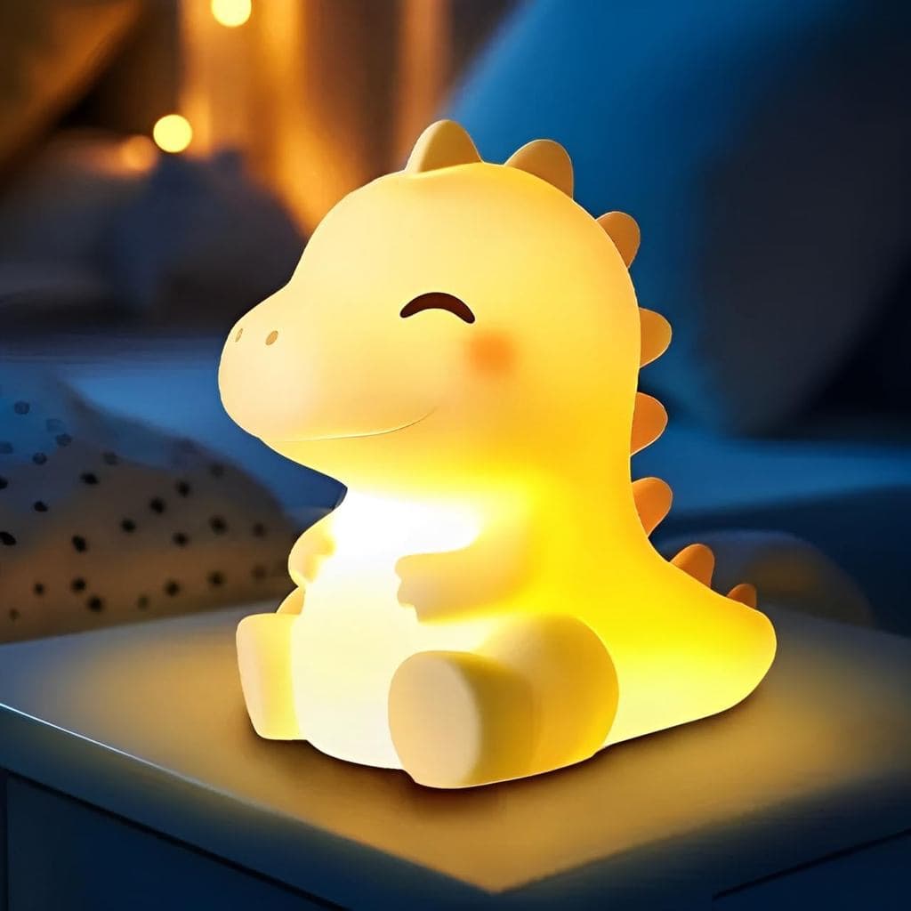 Luminária Noturna de Dinossauro Mewaii Huggwaii para Crianças, 4 Níveis de Ruído Reguláveis, Luminária Noturna Infantil,
