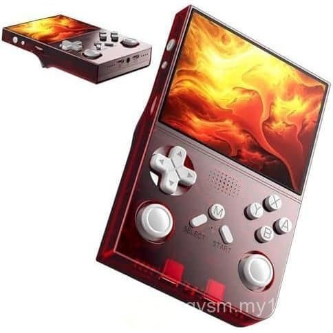 Console de Jogos Portátil Retrô R40 - 128GB com Mais de 25 Mil Jogos, Tela IPS de 3,5 Polegadas, Bateria de 3000mAh, Tip