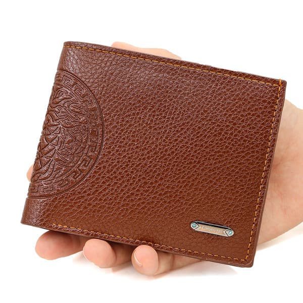 | carteira masculina pequena | 【carteira masculina couro】 carteira masculina original ⚘Cross-Border novo estilo masculin