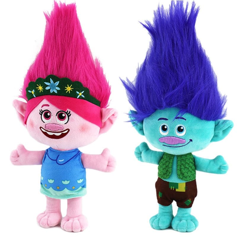 Brinquedo de Pelúcia e Fita Troll de 35 cm, Boneca como Presente para Meninas, Poplar Queen WT1A