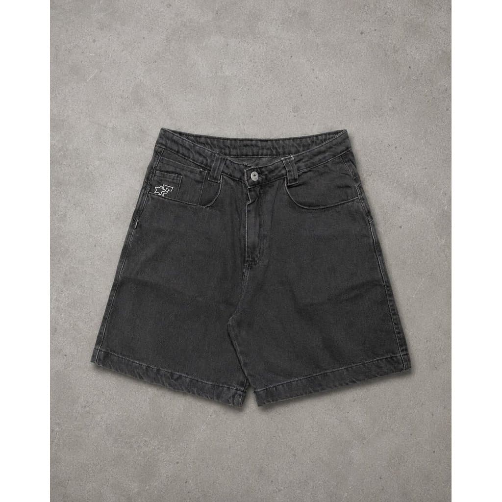 Bermuda Jeans Premium Fire Estonada Masculina Streetwear Reta