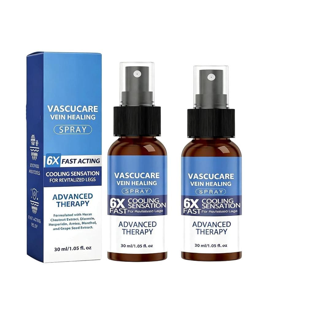 2 frascos de spray para cuidados com as pernas. Ingredientes suaves hidratam a pele das pernas para um cuidado diário co