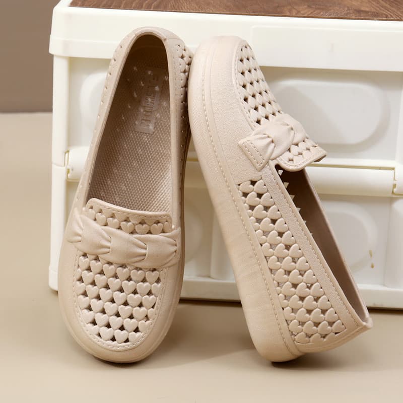 Sandálias de sola grossa mulheres sapatos de enfermeira sola macia mãe sapatos de trabalho confortáveis buracos de sola