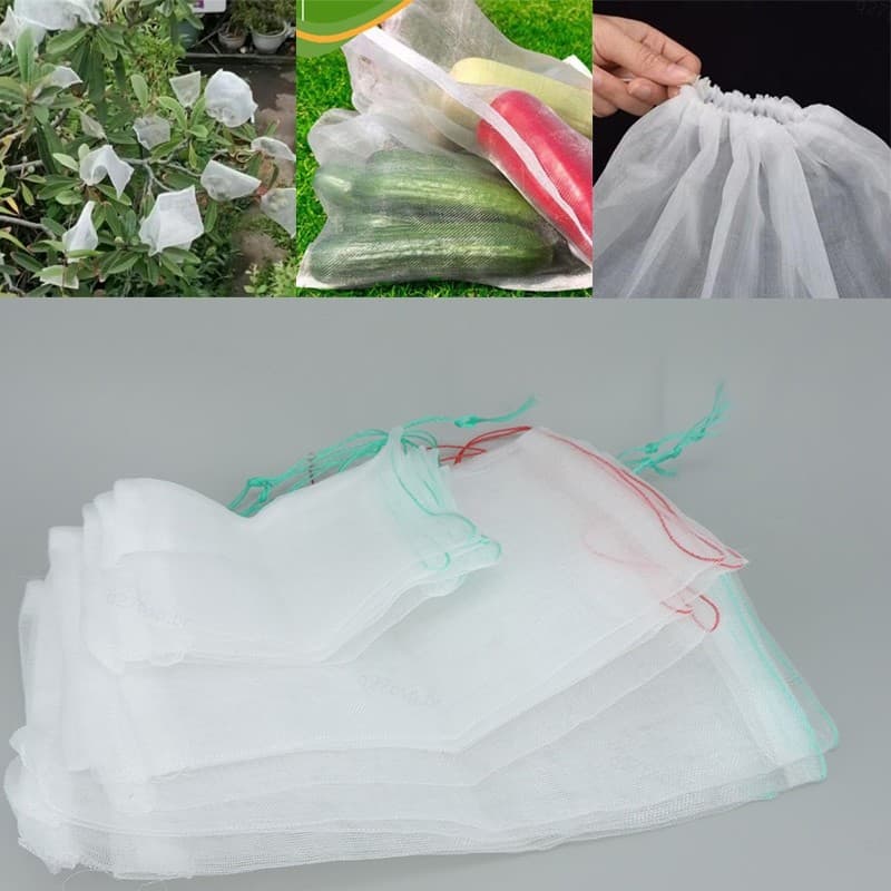 Rede De Frutas Crescer Sacos Ferramentas Jardim Proteção Bug Inseto Para Uva Flor veg Armazenamento Contra Insetos Praga