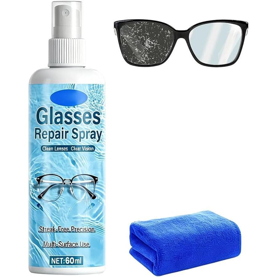 Spray reparador de arranhões em óculos, usado para reparar pequenos arranhões na superfície (60ml, 1 frasco)