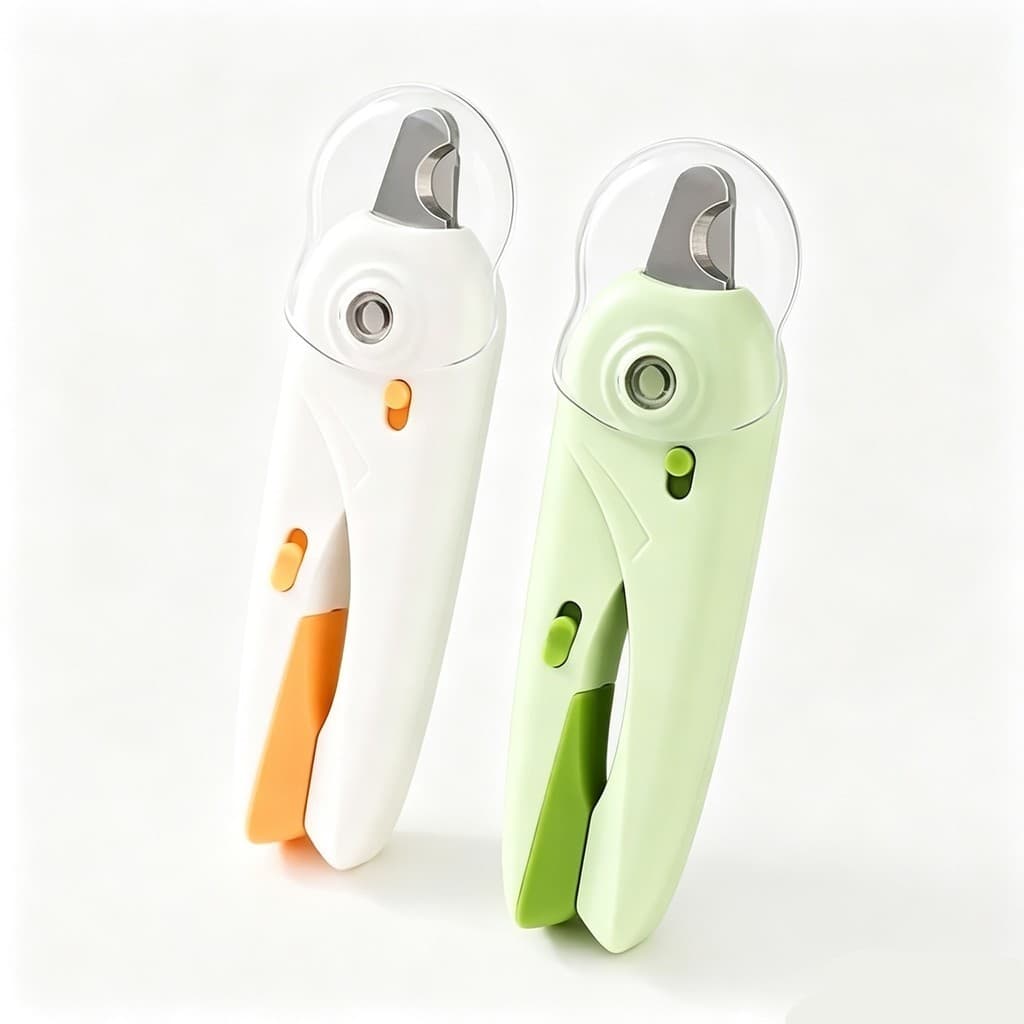Cortador De Unhas Para Cães e Gatos Alicate e Lixa Com Luz de Led Tesoura Completa RYP-1003