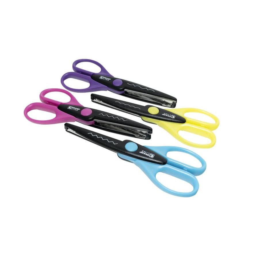 Tesoura Picotar G-4408 (12 Tesouras) Cor Sortida 3 Cortes Diferentes