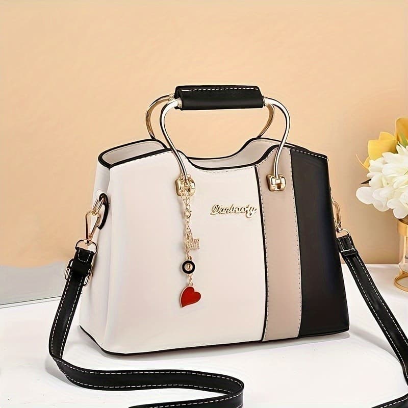 Bolsa De Mão Elegante Com Alça Superior Transversal De Ombr Para Mulheres