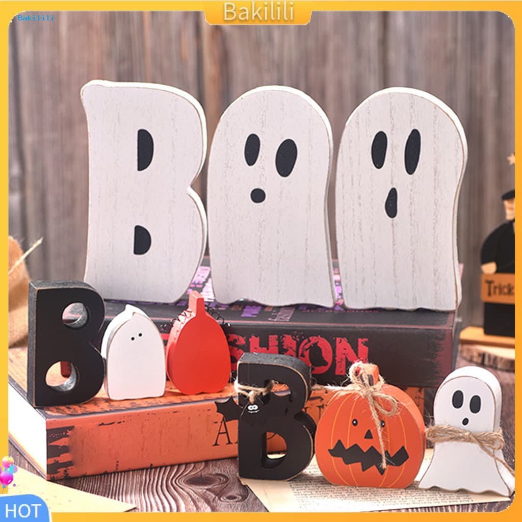 { Bakilili } Suprimentos Para Festas Preto E Branco Decorações De Mesa De Halloween Conjunto De 3 Peças De Decoração Int