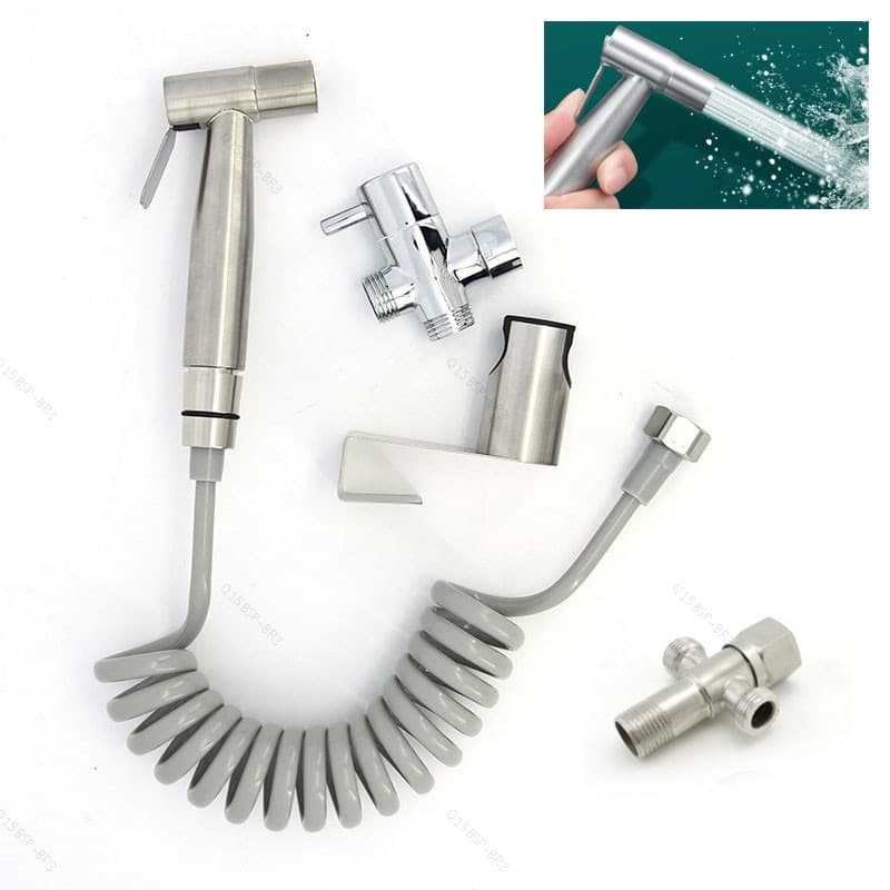 Torneira De Bidê Manual , Pulverizador Inoxidável , Kit De Cabeça De Chuveiro , Auto Limpo , Válvula G1/2 G7/8 Para De B