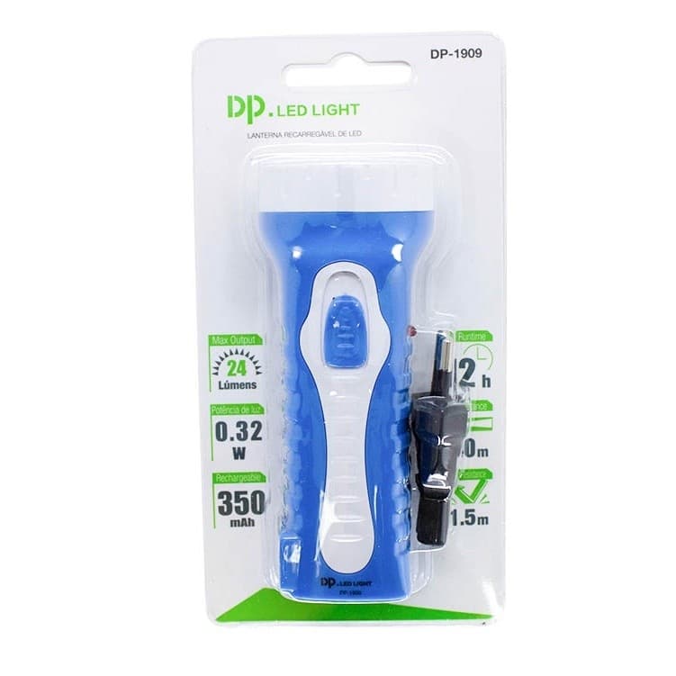 Lanterna de Mão Recarregável com 5 Led DP-1922b Lanterna Super Potente 5 Led Lanterna Dp