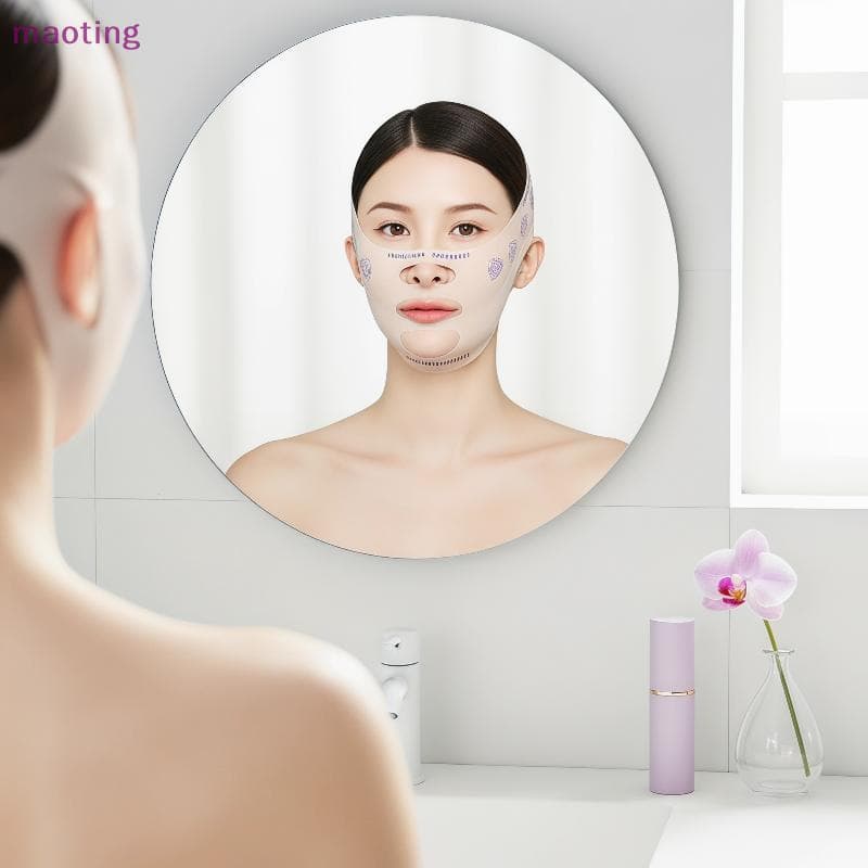 [maoting] 1 Unidade De Cinta De Queixo Modeladora Em V Para Emagrecimento Eficaz Das Bochechas E Endurecimento Facial [M