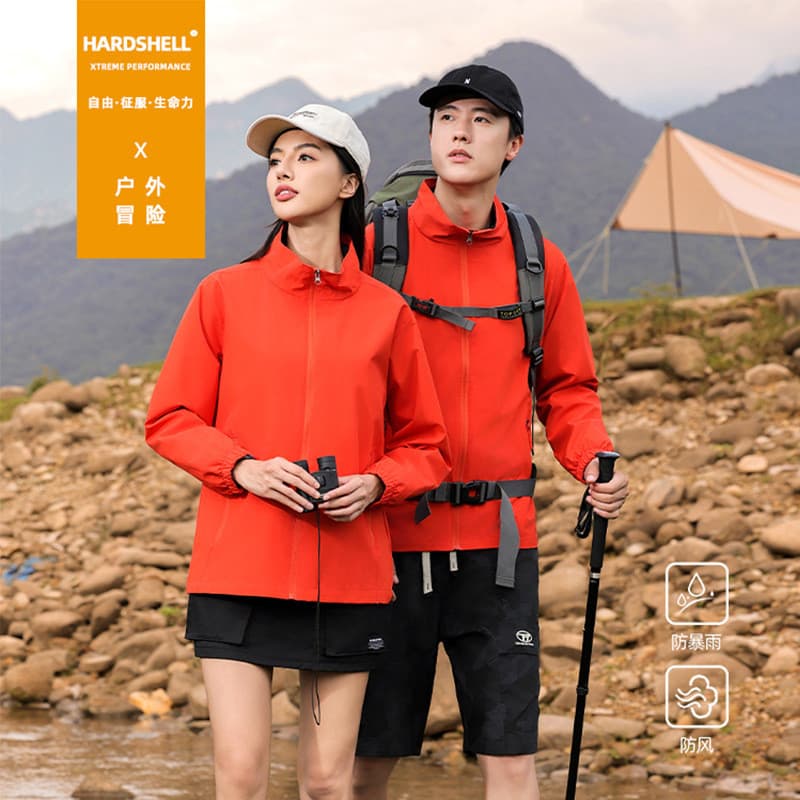 Jaqueta impressão bordado ao ar livre masculino feminino de uma peça engrossado quente impermeável Workwear