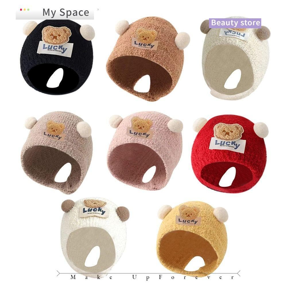 Meus Chapéus De Outono E Inverno , Gorro Engrossado De Desenho Animado Para Bebês Crianças , Boné Fofo Recém-Nascidos De
