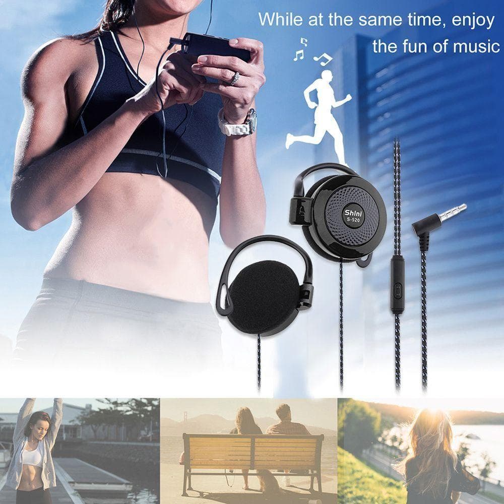 Fones De Ouvido Com Fio Pendurados Na Orelha , Fone Esportivo Para Jogos Em Várias Cores , Intra-Auricular Estéreo