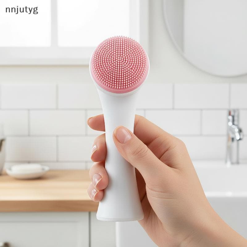 Escova De Limpeza Facial De Silicone Dupla Face 3D Manual Funciona Com Limpador Ferramenta De Massagem Profunda 1 Unidad