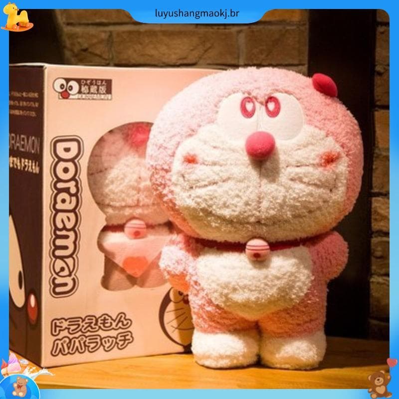 Japão doraemon grande boneca azul gordo brinquedo de pelúcia doraemon boneca Tinkerbell gato travesseiro presente de ani