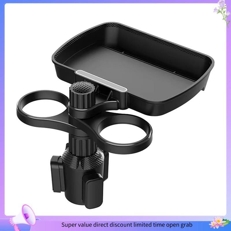 [wanjuyou7] Expansor De Porta-Copos Duplo Ajustável Para 360 ° Suporte De Copo Multifuncional Giratório Assento De Carro