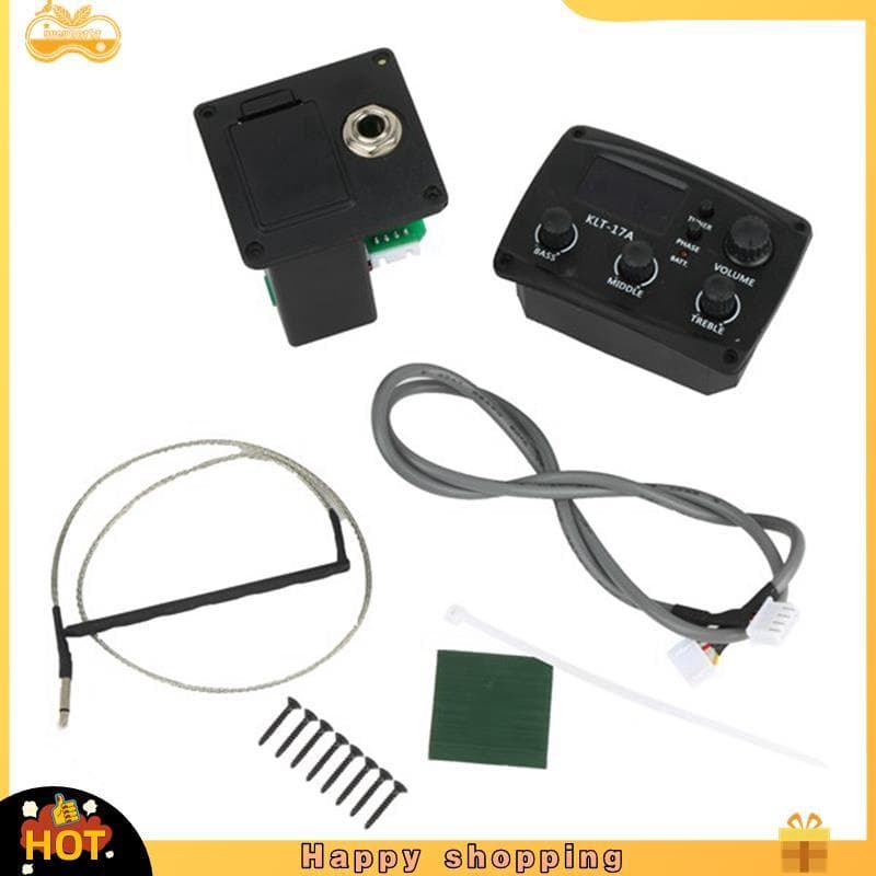 Pré-Amplificador De EQ De Guitarra Acústica jellyfish5 , À Prova D'água , Com Afinador De Procedimento Digital , Equaliz
