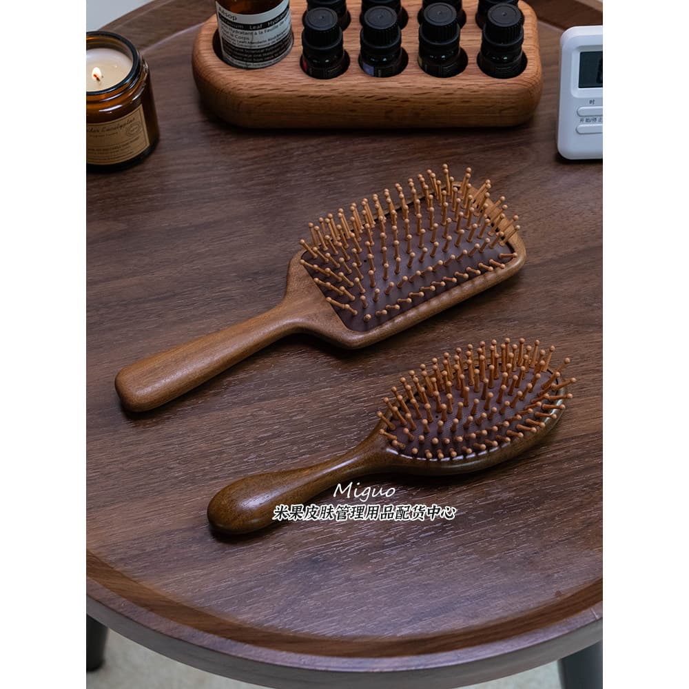 Ferramenta especial para terapia de cabelo cabeça massagem meridiano pente almofada de ar pente de madeira sândalo almof