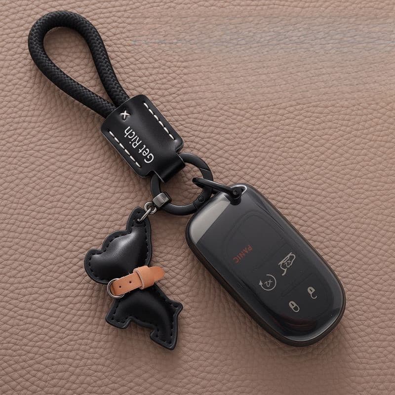 Capa Chave JEEP Masculina TPU Para Compass Renegade Commander Wrangler Fastback 2/4/5 Botões