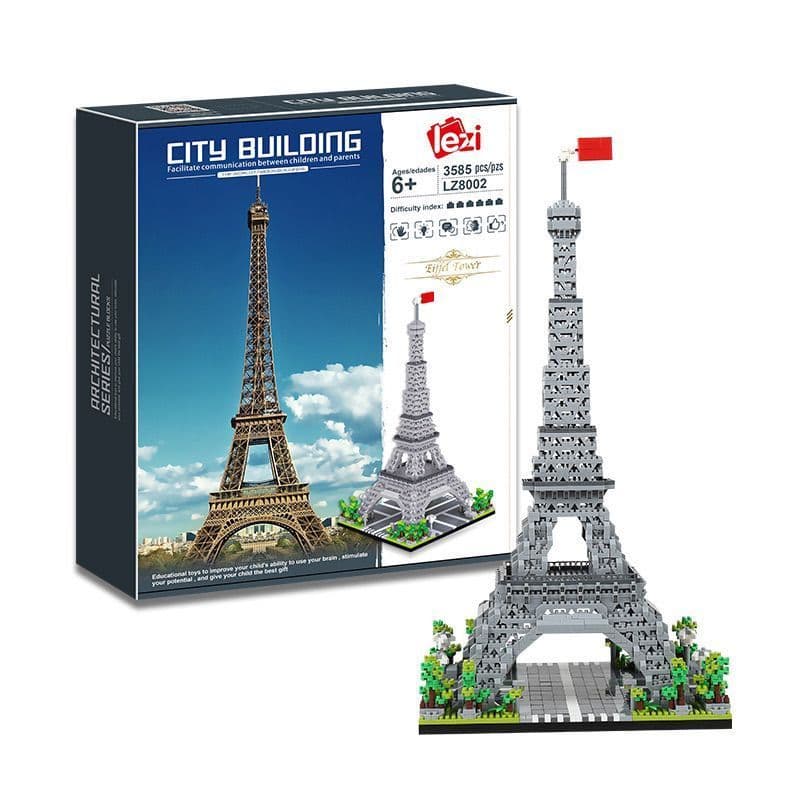 3585 pçs torre Eiffel modelo montado à mão construção de partículas modelo tridimensional meninos meninas educacional mo