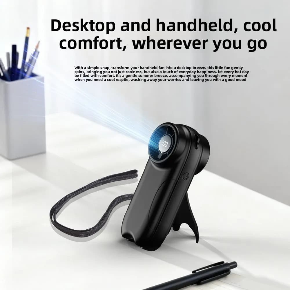 Micro Fonte De Energia Ventilador Portátil De Alta Velocidade Transfronteiriço Mini Motor Sem Escova Bateria Embutida Di