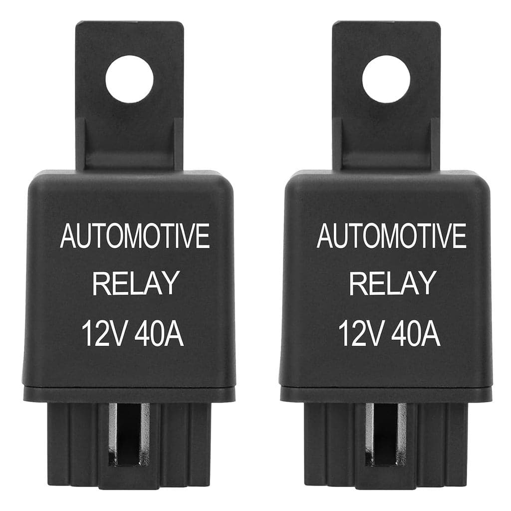 2 Peças Relé de Partida Automotivo SPST de 4 Pinos DC 12V 40A, Relé Automotivo de Alta Resistência, Relé Automotivo para