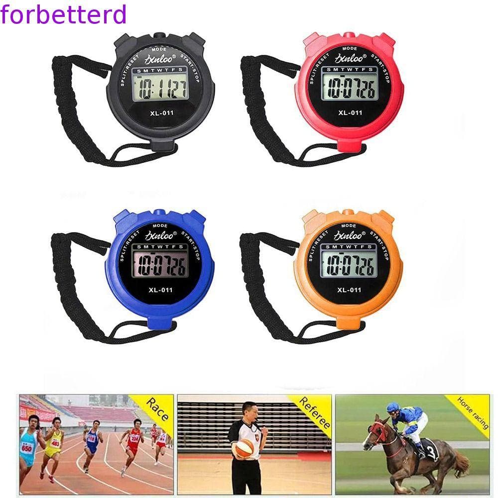 Cronômetro Esportivo , Contador De Portátil Com Display LCD , Despertador Relógio De Parada Digital De Corda