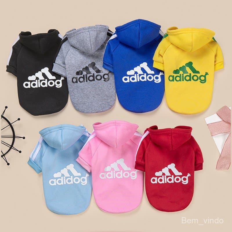 Moletom com Capuz para Cães Esportivos, Roupas de Inverno para Animais de Estimação, Casaco Quente para Filhotes e Gatos