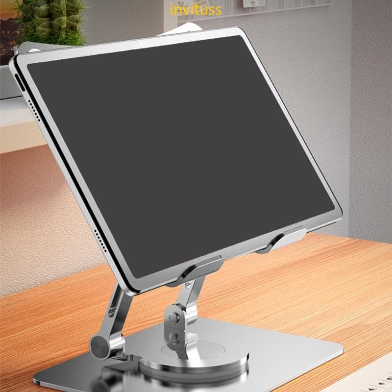 Inv Tablet Suporte 360 Graus Rotativo Portátil Dobrável Mesa Para Desktop