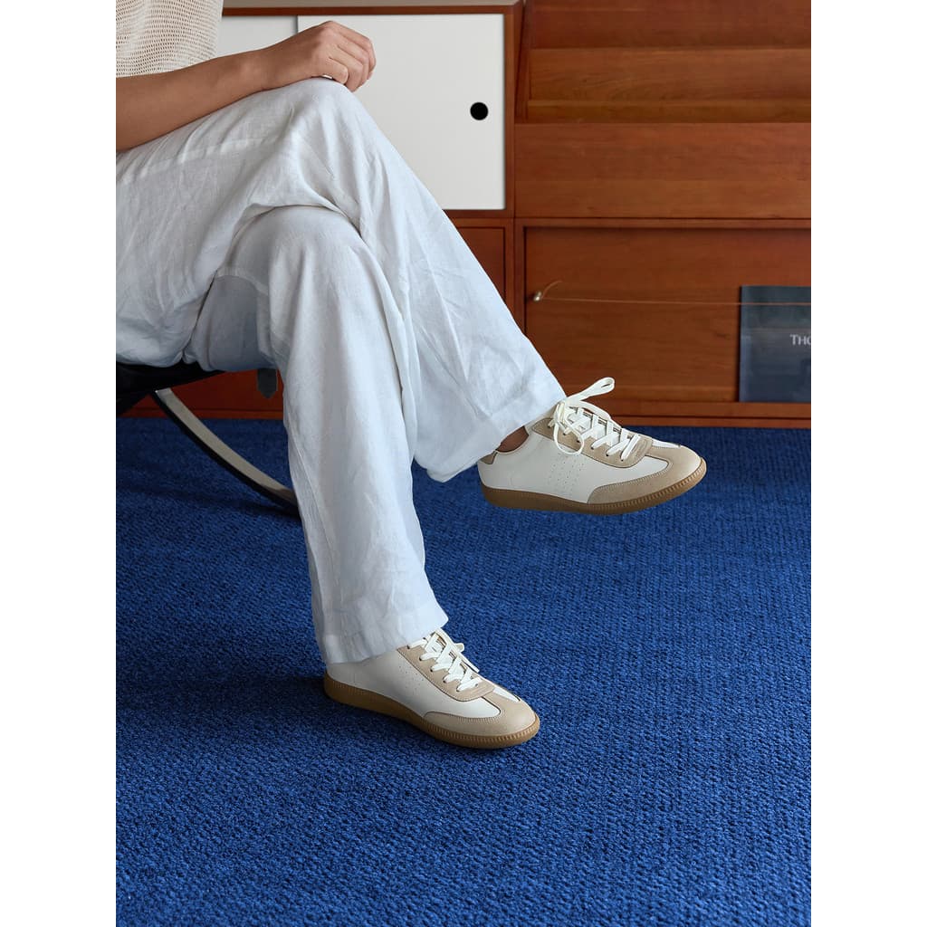 ThomWills Ice Cracked Sapatos de Treinamento Alemão Masculino Verão Novo Estilo Tênis de Couro Genuíno All-Match Sapatos
