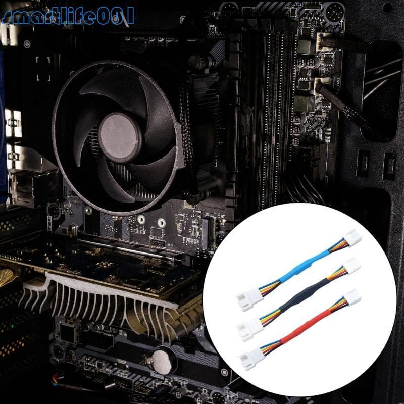 S * Mainboard CPU 4Pin Cabos De Extensão De Ventilador PWM 4P Cabo Adaptador Caixa De Computador