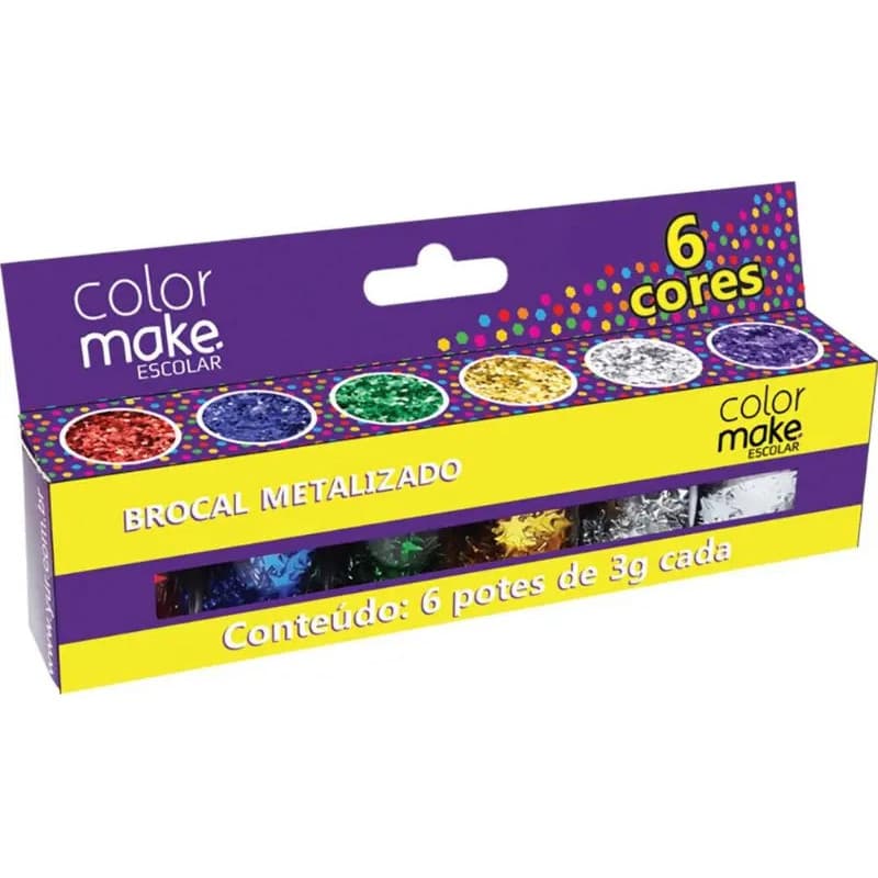 Brocal Metalizado 6 Cores 7005 Colormake