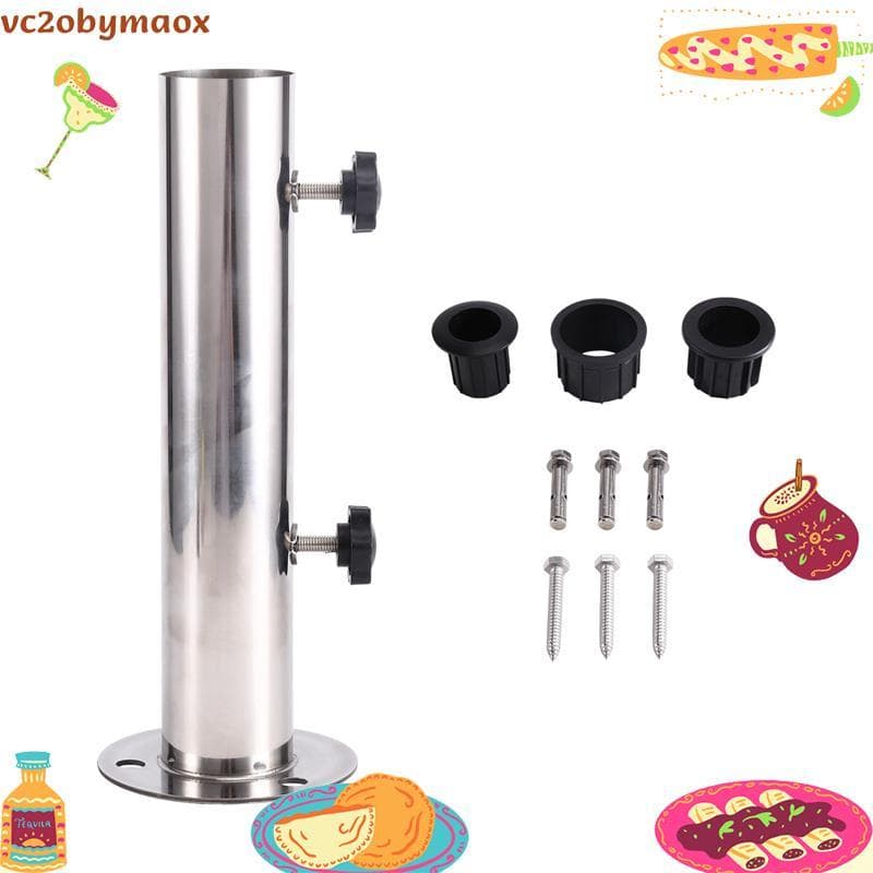 Pátio Guarda-Chuva Titular Base Deck Montagem Metal Braçadeira Sol Suporte Para Parque Cerca Jardim vc2obymaox.br
