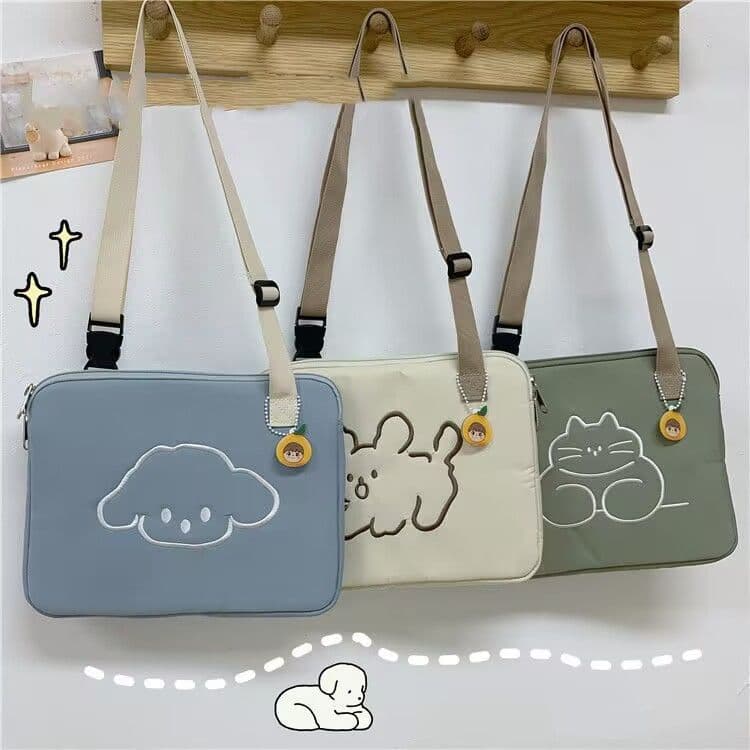 YHMBY0806 tablet Outing bolsa de transporte versão coreana bonito Crossbody saco de arquivo 14 polegada portátil saco ta