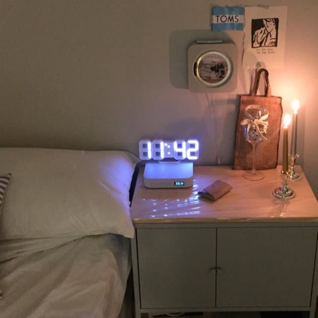 2026 novo produto relógio Digital coreano LED relógio eletrônico mesa relógio de parede despertador luz da noite decoraç