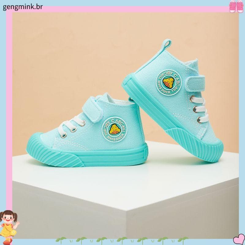 Escolha saudável Dingmeng tênis de sola macia para meninos meninas bebê jardim de infância sapatos de pano de alta quali